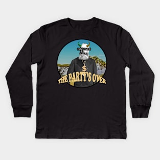 The Party's Over Kids Long Sleeve T-Shirt